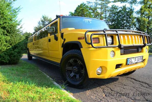 Yellow Hummer H2